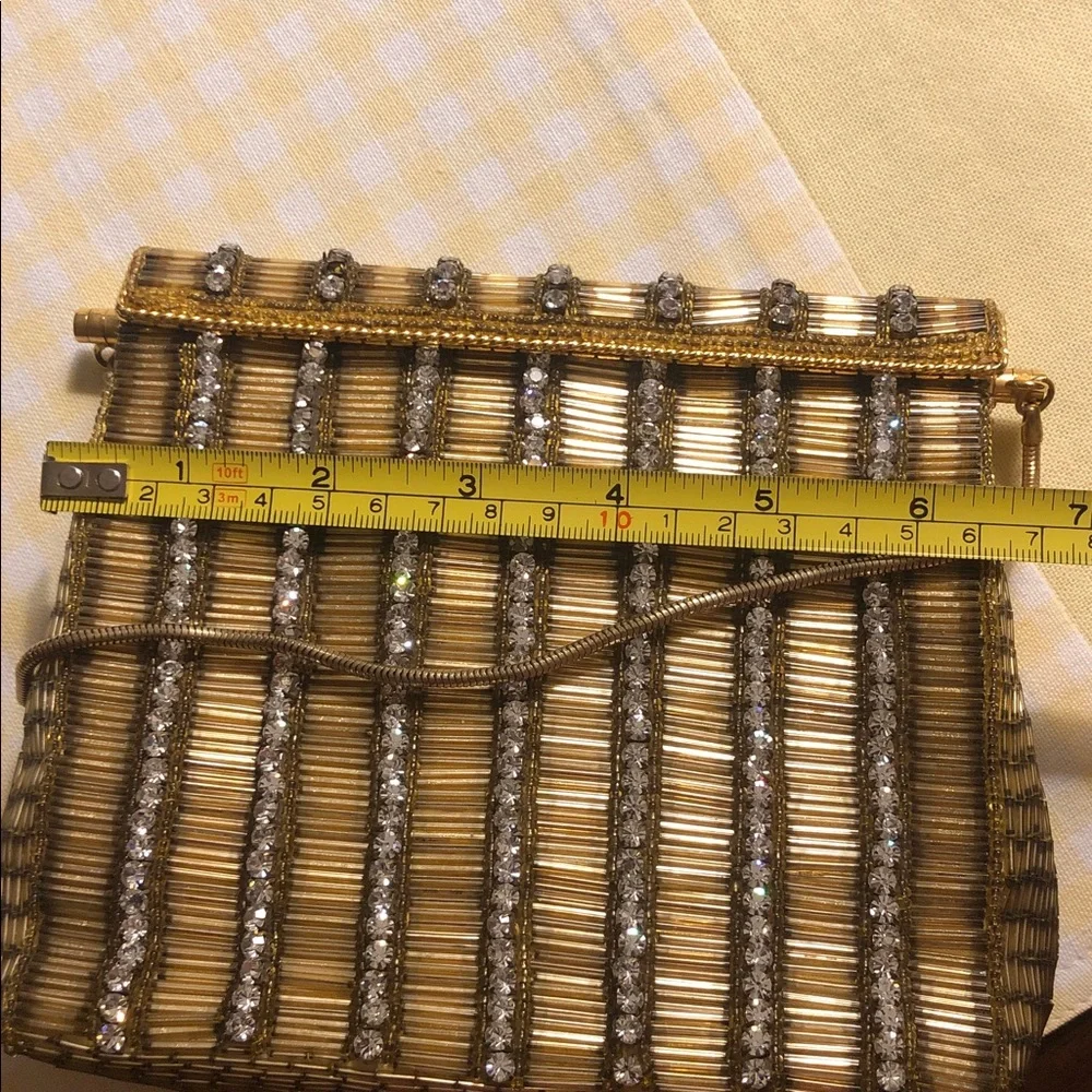 Vintage Elegant Gold and Silver Evening Bag - Picture 4 of 5